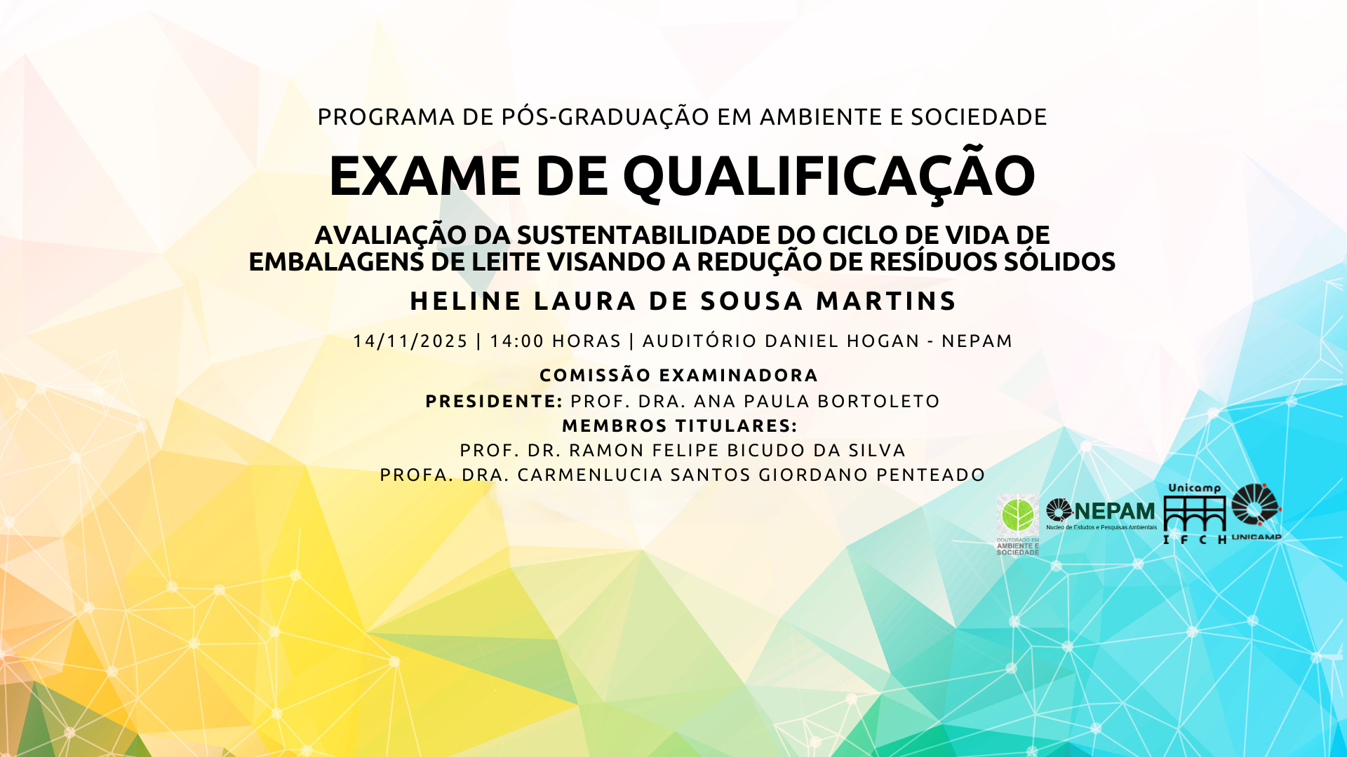 Exame de Qualificação - Heline Laura de Sousa Martins
