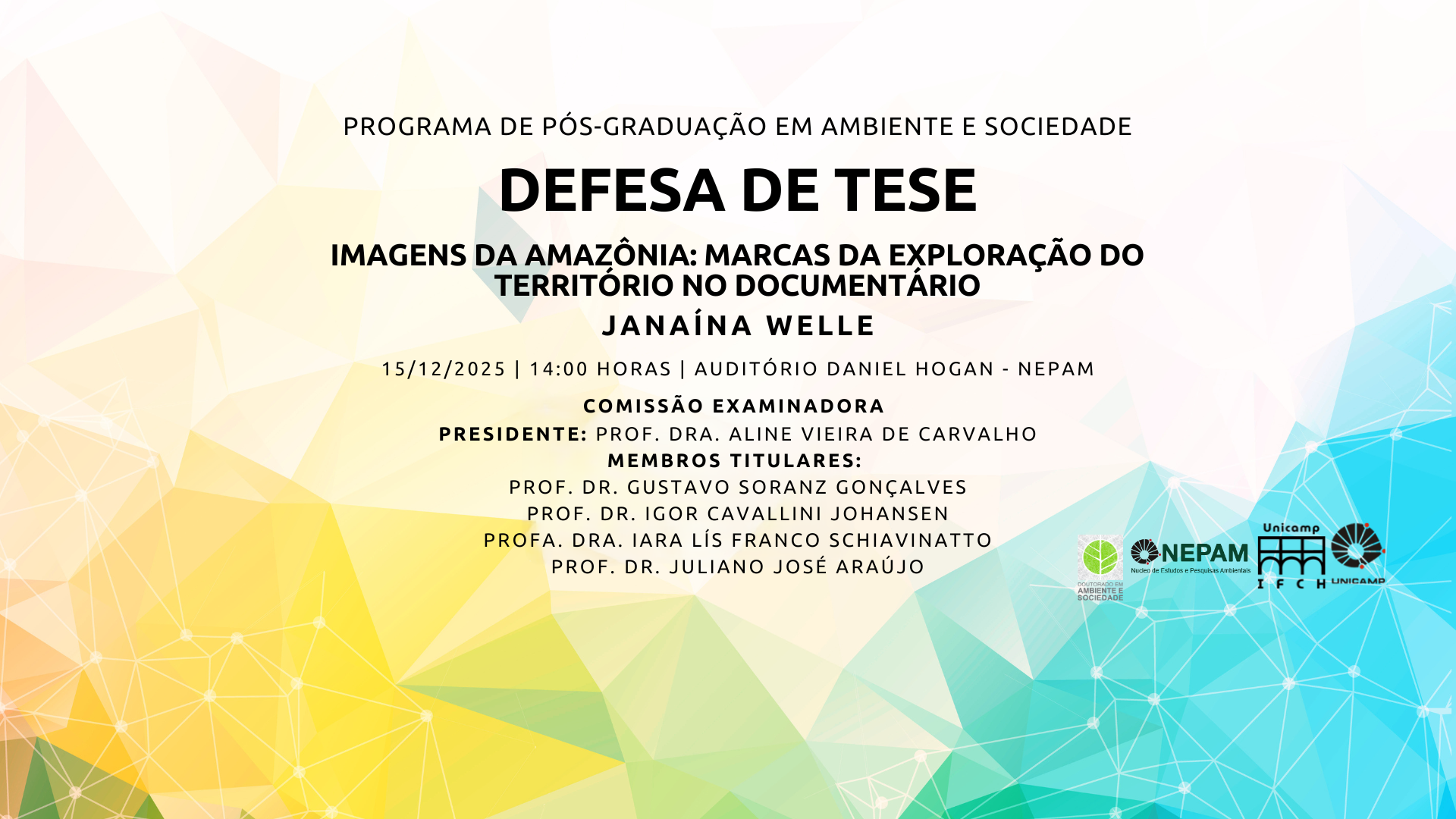 Defesa de Tese - Janaína Welle