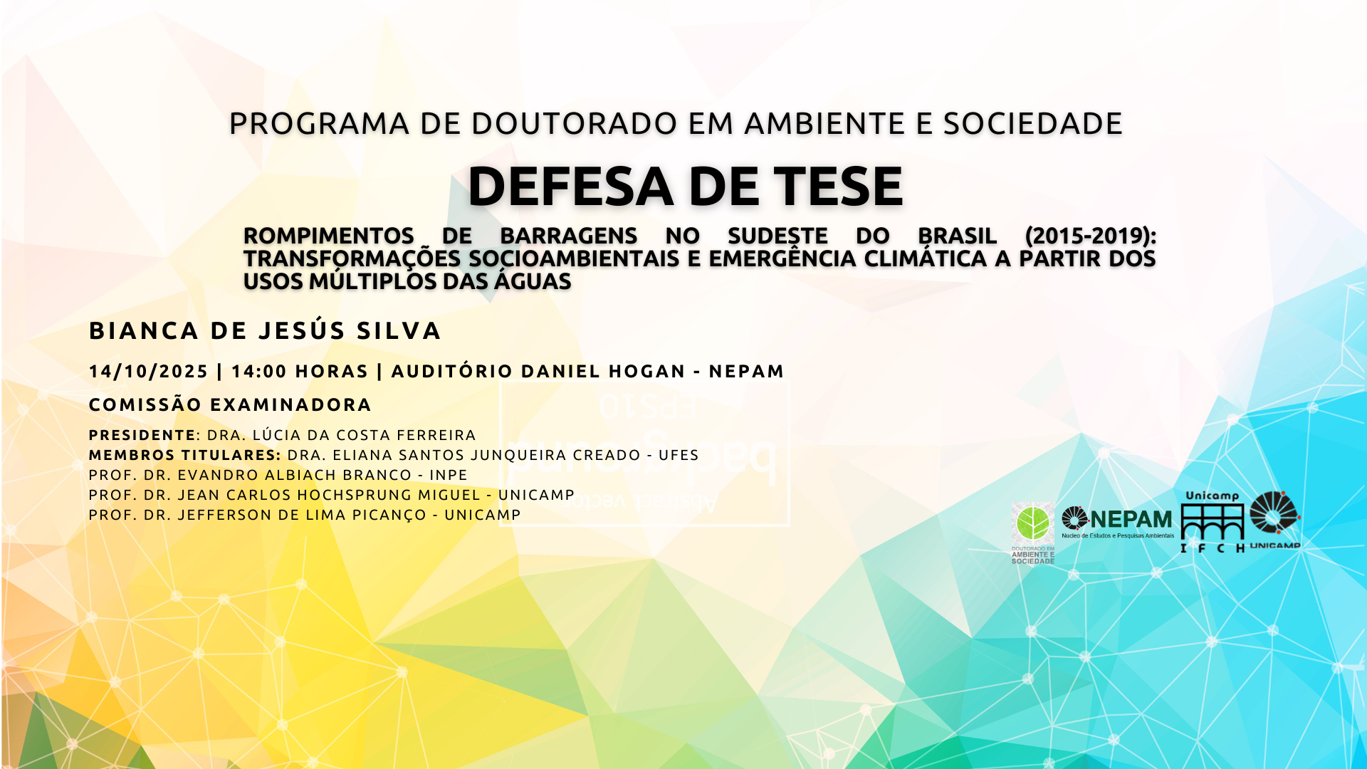 Defesa de Tese - Bianca de Jesús Silva
